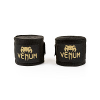 VENUM 純棉拳擊紮手帶 4米款 Hand Wraps - 黑金色 VENUM 純棉拳擊紮手帶 4米款 Hand Wraps - 黑金色