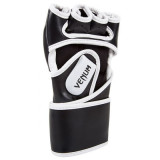 Venum CHALLENGER MMA 拳套 - 黑/白色 中碼 | PU合成皮革