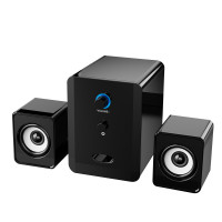 SADA 2.1雙聲道立體聲電腦喇叭帶藍牙音箱 - 黑色
