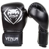 【限時優惠】Venum CONTENDER 專業成人泰拳拳套 - 10oz 黑色