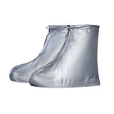 加厚防水防雨鞋套 - XXL碼 - 銀灰色