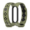 MIJOBS 小米手環5/6/7通用運動透氣腕帶 | 小米手環替換錶帶手帶 - 軍綠色