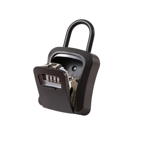 弧形密碼鑰匙盒-掛式（黑色） | 度假屋取匙密碼鎖匙盒