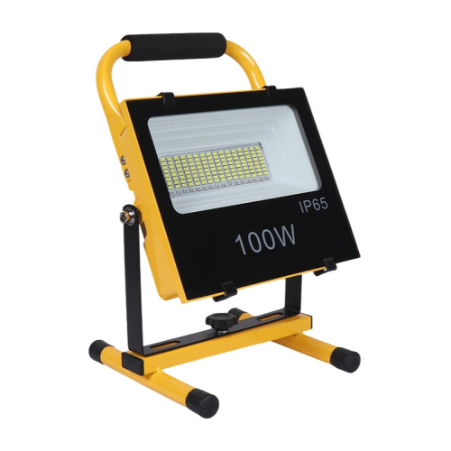 便攜式移動戶外 100W 充電式雙照明射燈 | 兩檔白光+紅藍警示燈 | 適用多種場景