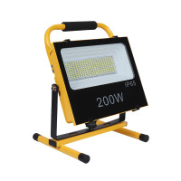 便攜式移動戶外 200W 充電式雙照明射燈 | 兩檔白光+紅藍警示燈 | 適用多種場景