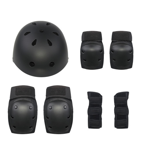 頭盔護具7件套裝 - 中碼(成人款46-70KG)| 護腕護肘護膝 成人兒童護具