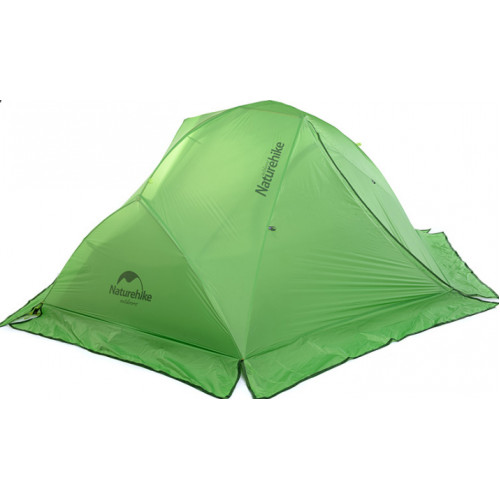 Naturehike StarRiver2 升級版星河2超輕20D矽膠雙人雙層野營帳篷 贈地席 (NH17T012-T) | 防雨露營帳幕 - 綠色