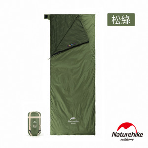 Naturehike LW180 四季通用輕巧迷你型睡袋 加大版 (NH21MSD09) - 綠色