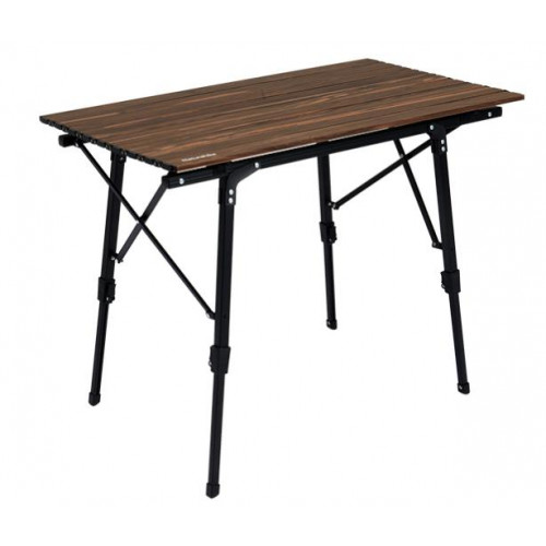 Naturehike 木紋鋁合金可伸縮摺疊桌 (NH19Z003-D) - 胡桃木 M | 戶外便攜露營餐桌