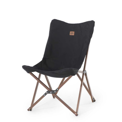 Naturehike 戶外便攜式可拆卸蝴蝶椅 (NH19Y001-Z) | 摺疊月亮椅釣魚椅  - 黑色胡桃木