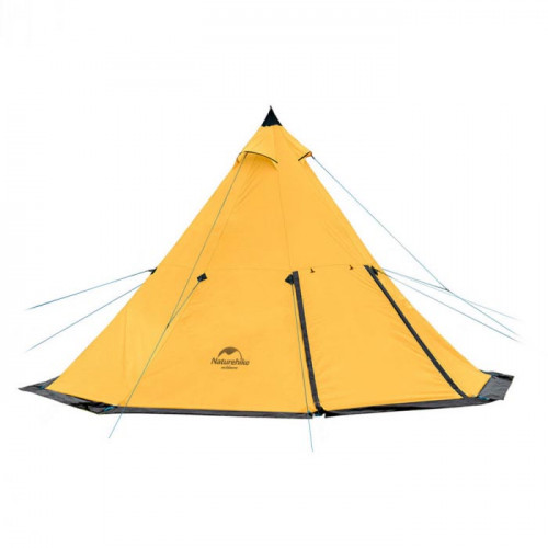 Naturehike Teepee 金字塔八角3-4人雙層帳篷 (NH17T200-M) |  印地安露營帳 - 黃色