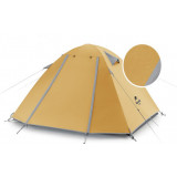 NatureHike P4戶外輕型4人鋁桿露營帳篷 (NH18Z044-P) |Professional P系列帳幕 |  雙層內外帳設計 - 米黃