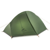 Naturehike Bicycle Tent 騎行鋁桿20D矽膠防雨單人帳篷 (NH18A095-D) | 野營帳幕贈地席 - 綠色
