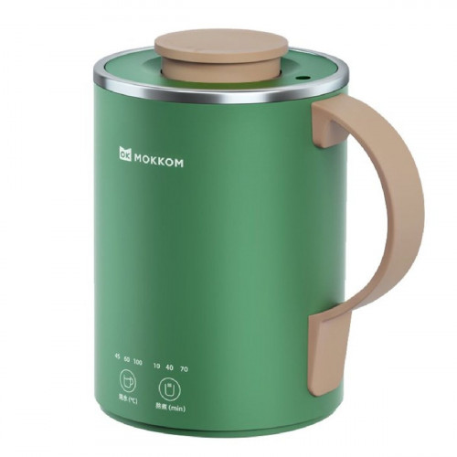 Mokkom 多功能萬用電煮杯（带茶隔）| 智能養生杯| 電熱水杯 - 草綠色 | 香港行貨