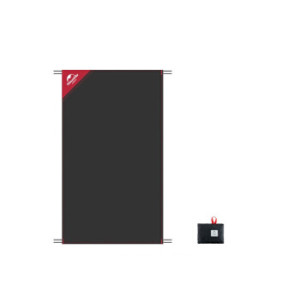 Naturehike 戶外超輕口袋地布地墊 (NH17D050-B) | 雙面防水野餐布露營草坪地墊 - 黑色細碼