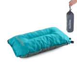 NatureHike 戶外自動充氣枕頭 (NH17A001-L) | 辦公室午休睡枕 旅遊露營舒適靠枕 - 藍色