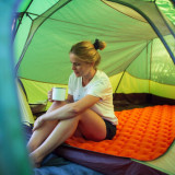 NatureHike FC13 氣袋式超輕雙人充氣墊帶枕頭 (NH19Z013-P) | 戶外帳篷睡墊露營加厚防潮墊 - 藍色