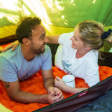 NatureHike FC13 氣袋式超輕雙人充氣墊帶枕頭 (NH19Z013-P) | 戶外帳篷睡墊露營加厚防潮墊 - 橙色