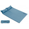 NatureHike 雙人自動充氣睡墊帶枕 (NH18Q010-D) | 戶外露營帳篷氣墊加寬加厚充氣床墊 - 湖水藍
