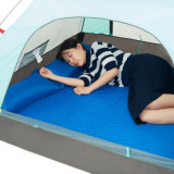 NatureHike 雙人自動充氣睡墊帶枕 (NH18Q010-D) | 戶外露營帳篷氣墊加寬加厚充氣床墊 - 米黃