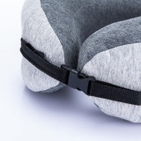 NatureHike 記憶棉護脖頸枕 (NH20ZT001) | 便攜午休飛機U型枕睡覺神器 - 灰色