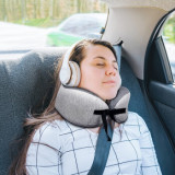 NatureHike 記憶棉護脖頸枕 (NH20ZT001) | 便攜午休飛機U型枕睡覺神器 - 灰色
