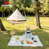 NatureHike 純棉帆布野餐墊 (NH20FCD10) | 便攜式野餐布露營地墊 - 白色加大