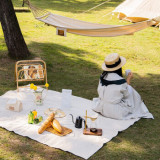 NatureHike 純棉帆布野餐墊 (NH20FCD10) | 便攜式野餐布露營地墊 - 白色