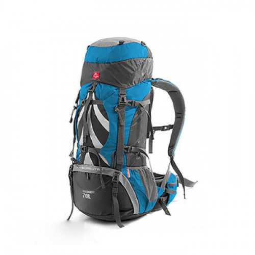 NatureHike 75L行山登山背包 (NH70B070-B) | 防水大容量雙肩露營背囊 - 藍色