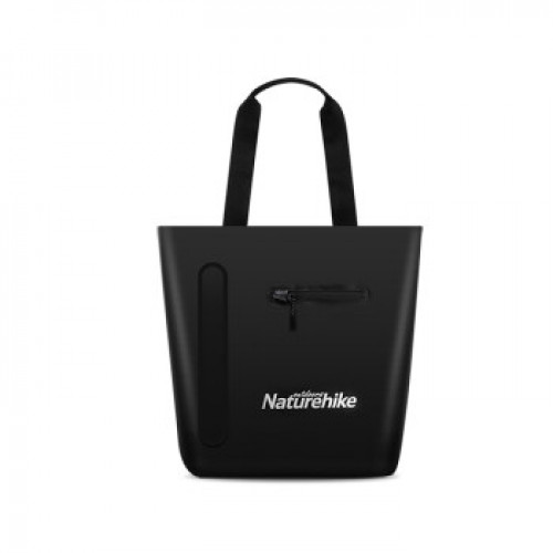 NatureHike 時尚單肩防水袋 (NH20FSB02) | 沙灘背包乾濕分離防水袋 游泳手機收納袋 - 黑色