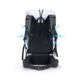NatureHike ZT10 XPAC系列雙肩背包 (NH19BB090) | 防潑水超輕徒步露營登山背包 - 灰色