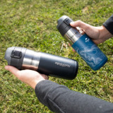 NatureHike 500ml 不銹鋼保溫杯 (NH19SJ009) | 便攜式水壺 旅行運動水壺 - 極夜黑