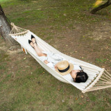 NatureHike C01 防側翻單人帆布吊床 (NH20DC001) | 戶外鞦韆成人睡覺便攜式吊椅 - 白色