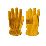 NatureHike 耐磨隔熱牛皮手套 (NH20FS041) | 露營勞工真皮復古手套 - XL