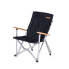 NatureHike 露營便攜摺疊椅 (NH19JJ004) | 野餐燒烤收納椅 戶外釣魚靠背小椅子 - 黑色