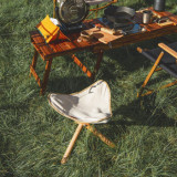 NatureHike 戶外摺疊三角妞妞凳 (NH20JJ008) | 便攜露營野餐凳子 實木摺疊椅子