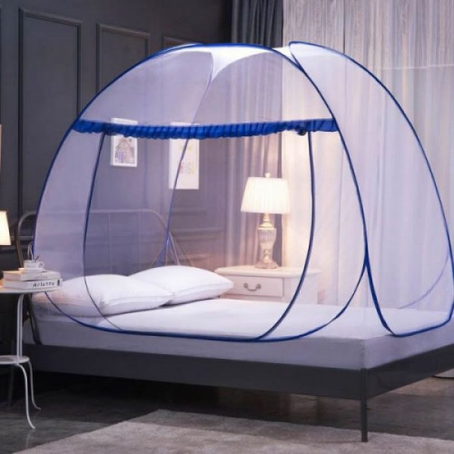 蒙古包蚊帳速開免安裝| 加密蜂窩網紗 360度立體全包防蚊 - 1.8米雙人床