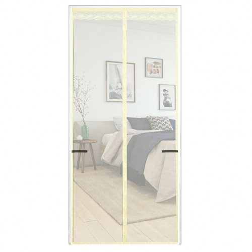 北歐風情防蚊靜音磁吸門簾 90*210cm - 米色