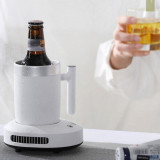 【限時清貨優惠】冷熱兩用貼心保冷保暖杯 | 超貼心實用禮物 恆溫杯墊保溫杯套組 - 白色
