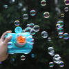 創意趣味兒童泡泡相機 | 聲光快門模擬 全自動吹泡泡玩具 - 藍色