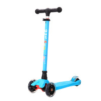 21st Scooter 4輪閃光兒童滑板車 - 藍色 