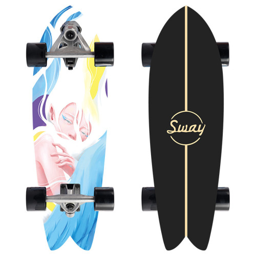SWAY SurfSkate CX4 陸地衝浪板滑板 | 四輪滑板模擬衝浪滑雪訓練魚板 - 精靈