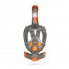 SMACO  DS01 成人全乾式防霧浮潛面罩 - 橙色細碼 | 可搭配水下呼吸器瓶使用 