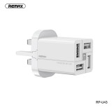 REMAX RP-U43 多功能4USB充電器 | USB手機充電插頭 | 手機充電器 - 白色