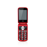 VOCA V533 長者雙屏翻蓋手機 - 紅色 | 聲大字大 | 助聽器按鍵 | 平安鐘 | 雙顯視屏 | 雙卡雙待 | 香港行貨代理一年保養