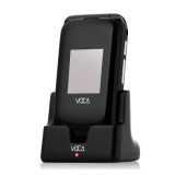 VOCA V540 4G長者雙屏翻蓋手機 | 可座充式設計 | 聲大字大 | 助聽器按鍵 | 平安鐘 | 內置各通訊App | 香港行貨代理一年保養 - 黑色