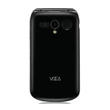VOCA V540 4G長者雙屏翻蓋手機 | 可座充式設計 | 聲大字大 | 助聽器按鍵 | 平安鐘 | 內置各通訊App | 香港行貨代理一年保養 - 黑色