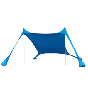 便攜沙灘防曬天幕 - 藍色 | 遮太陽 | 戶外防曬