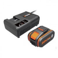 WORX 威克士 WA3609 鋰電池充電套裝 (橙色) | 4.0Ah電池+6A充電 | 香港行貨