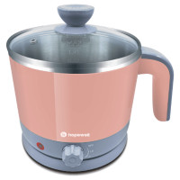 Hopewell 1.2L 多功能蒸煮美食鍋 雙層防燙 INC-812 - 粉紅色
